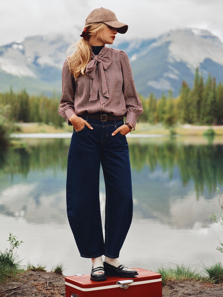 Joules Dark Blue Western Horseshoe Jeans - Image 1 of 10 Joules Dark Blue Western Horseshoe Jeans - Image 1 of 10