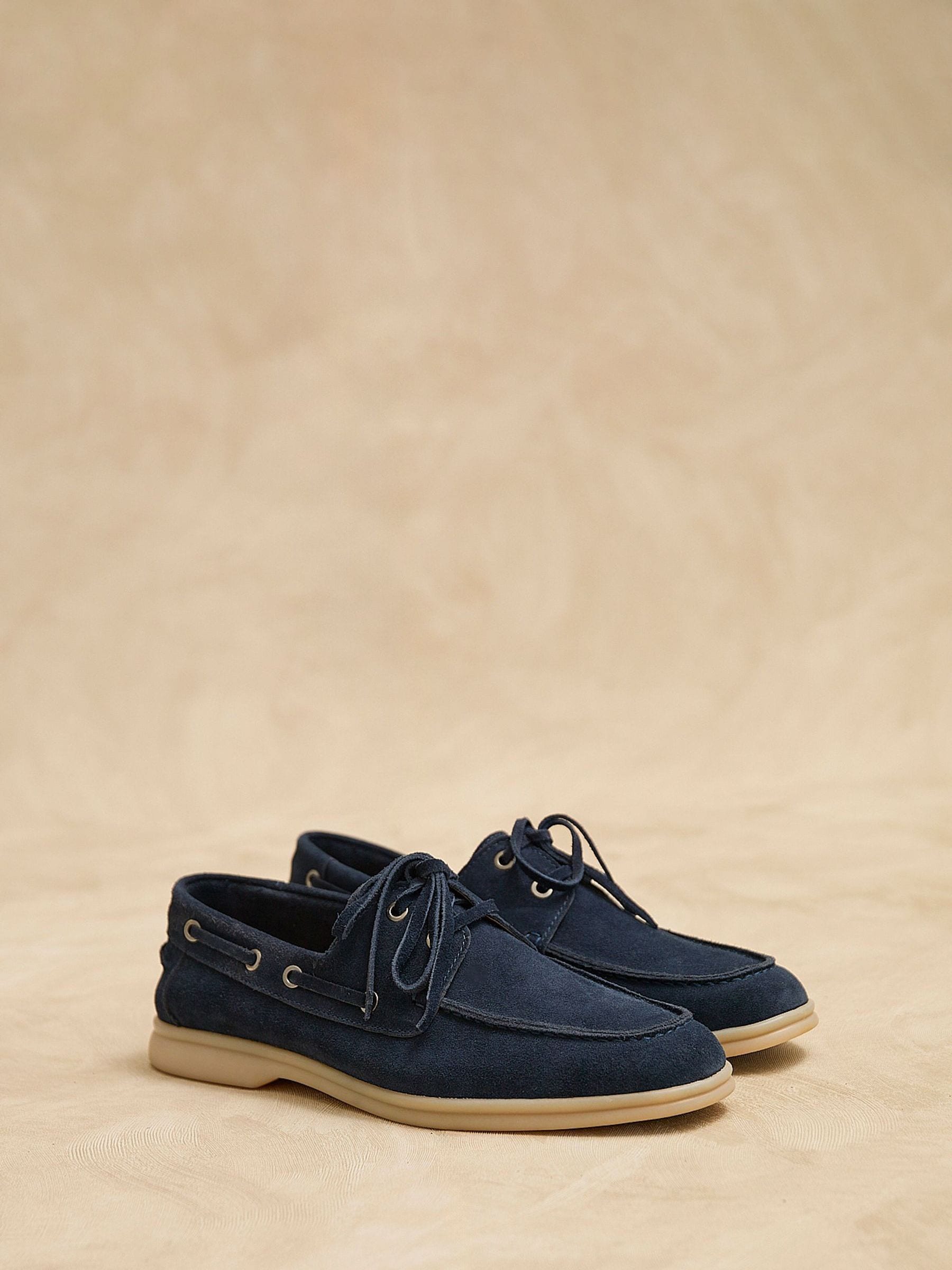 Buy Linzi Blue Gianni Suede Boat Shoes from Next USA