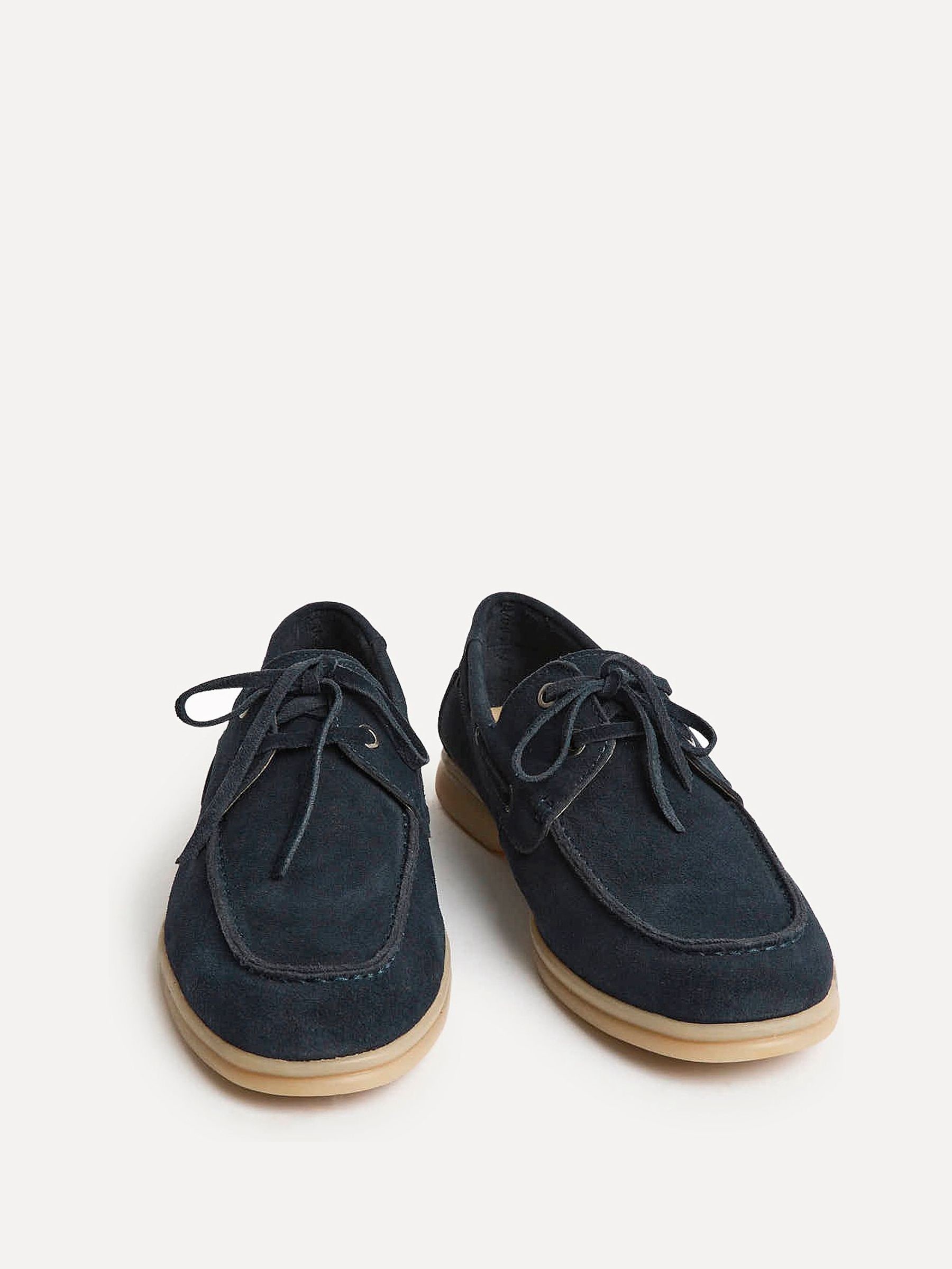 Buy Linzi Blue Gianni Suede Boat Shoes from Next USA