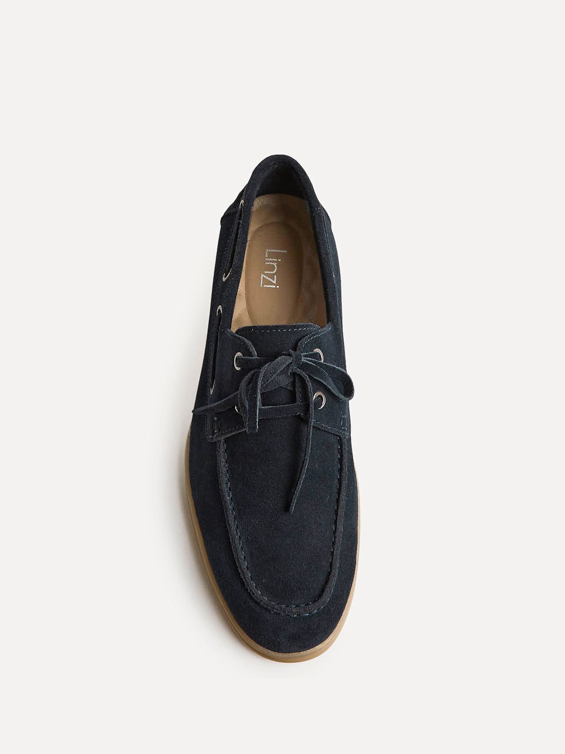 Buy Linzi Blue Gianni Suede Boat Shoes from Next USA