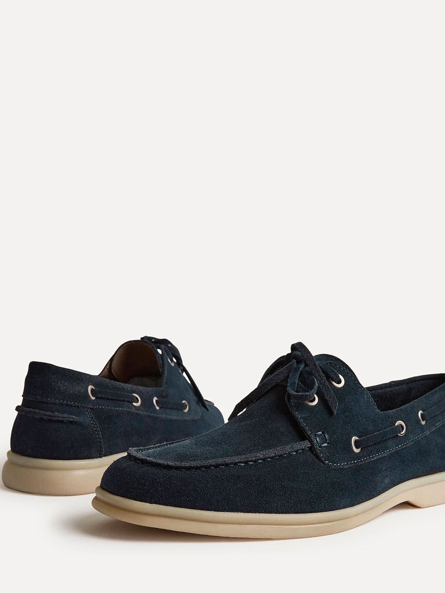 Buy Linzi Blue Gianni Suede Boat Shoes from Next USA