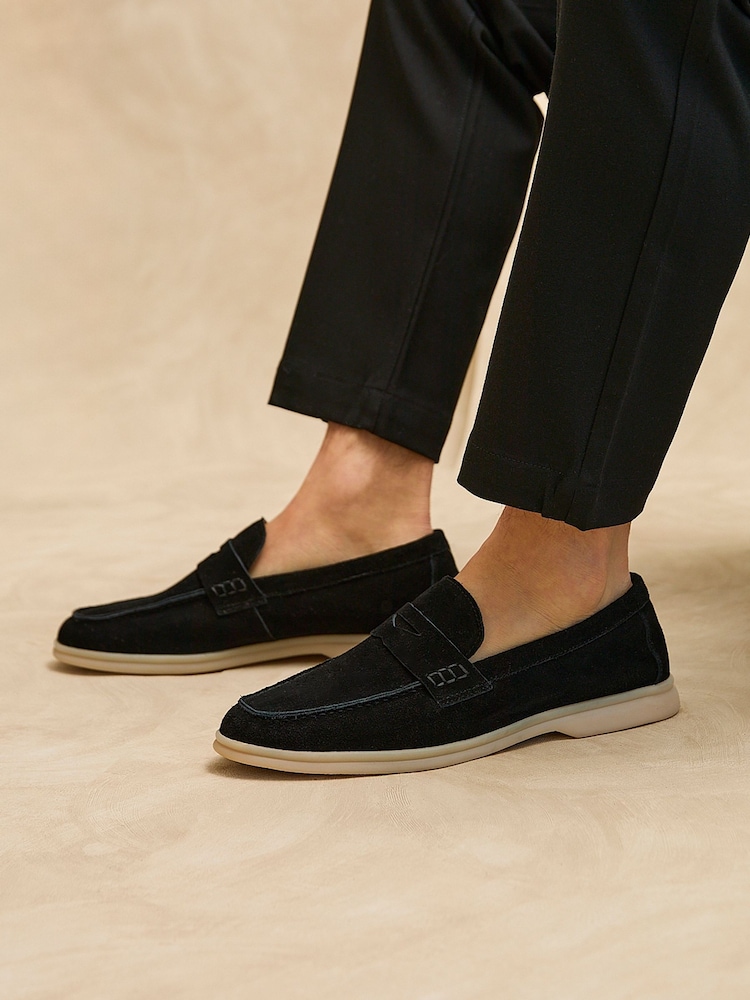 Linzi Black Luciano Summer Penny Loafers - Image 1 of 6 Linzi Black Luciano Summer Penny Loafers - Image 1 of 6