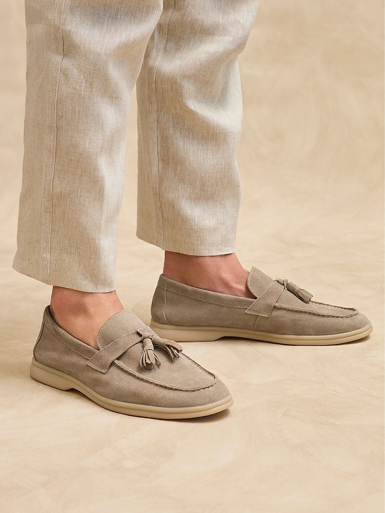 Linzi Natural Giorgio Summer Tassel Loafers - Image 2 of 6 Linzi Natural Giorgio Summer Tassel Loafers - Image 2 of 6