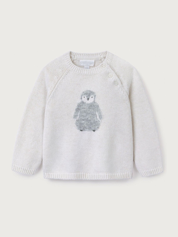 The White Company Organic Cotton Blend Snowy Jumper - Image 1 of 1 The White Company Organic Cotton Blend Snowy Jumper - Image 1 of 1