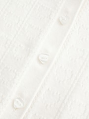 Hollister White Gilly Hicks Heart Pointelle Cardigan - Image 2 of 2