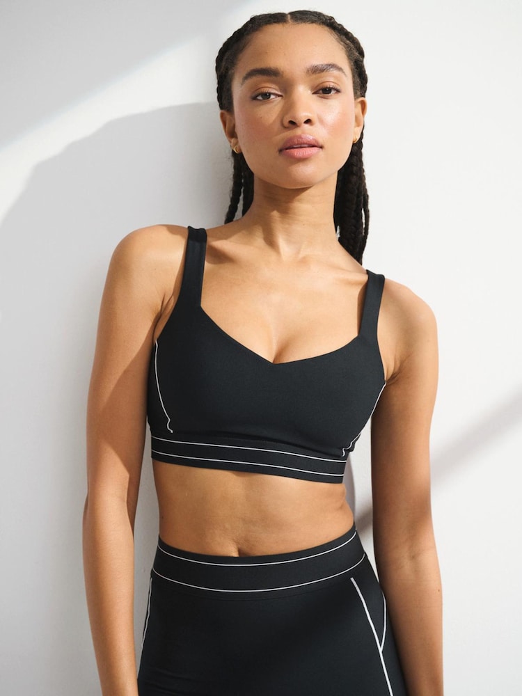 YPB Abercrombie & Fitch Black Sculptlux Sports Bra - Image 1 of 7