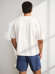 כחול  - YPB Abercrombie & Fitch מכנסי ספורט קצרים ללא בטנה, דגם MotionTEK - תמונה 3 מתוך 7