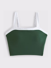 YA&F Abercrombie & Fitch Green Studio Flex Sweetheart Tank Top - Image 7 of 7