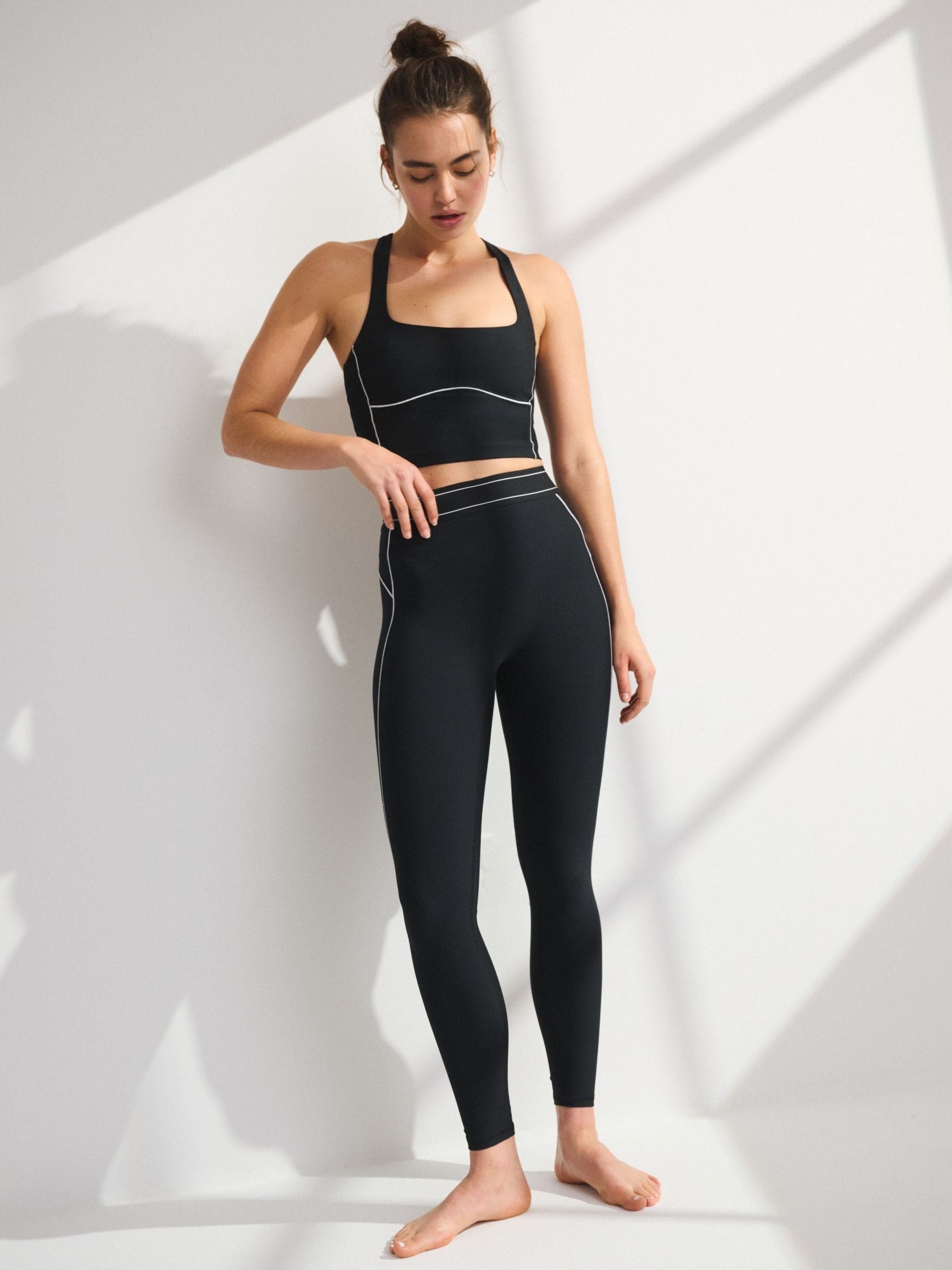 Buy YPB Abercrombie & Fitch Black Sculptlux 7/8-Length Leggings