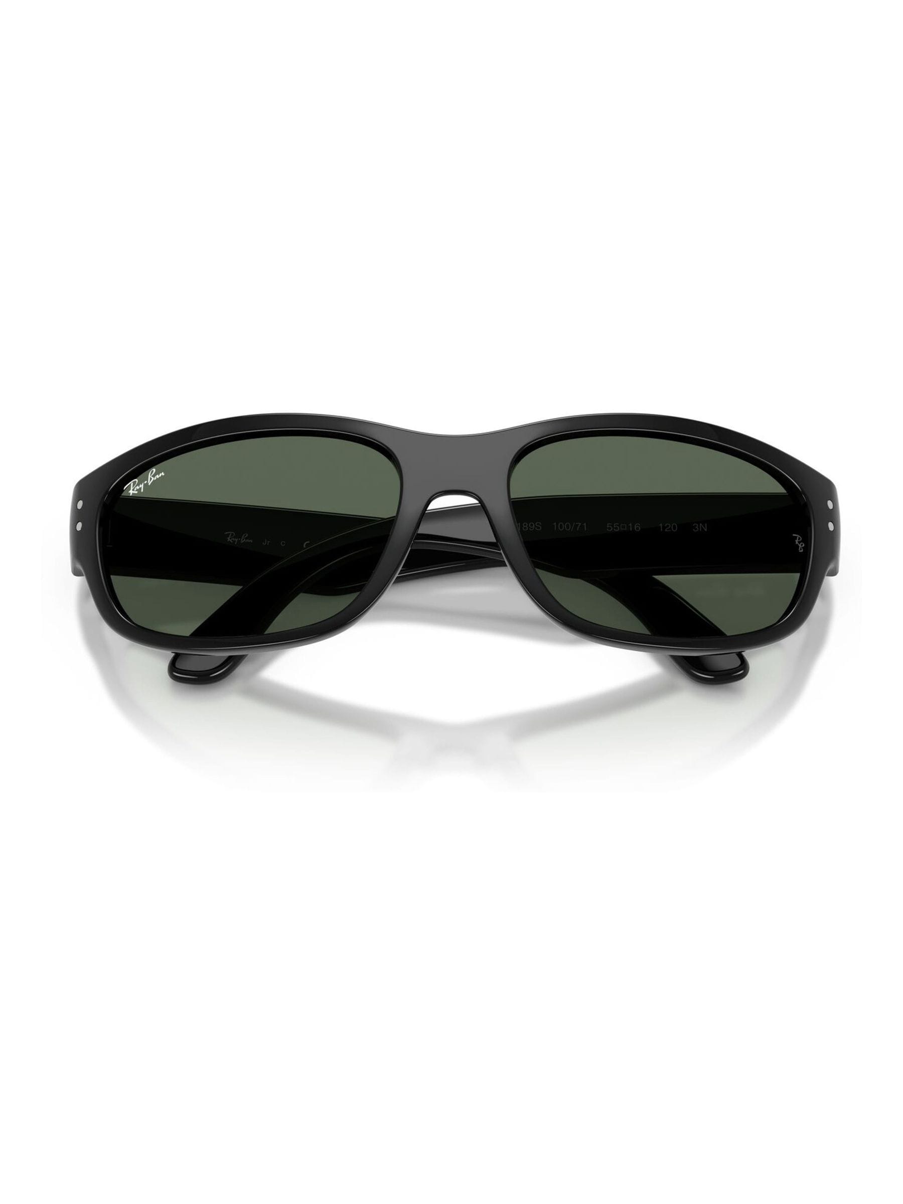Ray-Ban , Sunglasses, Unisex, Black, 55 Mm, Mini Balorama Sunglasses - Image 4