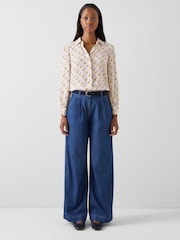 LK Bennett Cream Mari Birch Multi Cuff Blouse - Image 1 of 3