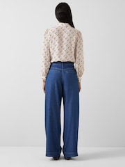 LK Bennett Cream Mari Birch Multi Cuff Blouse - Image 2 of 3