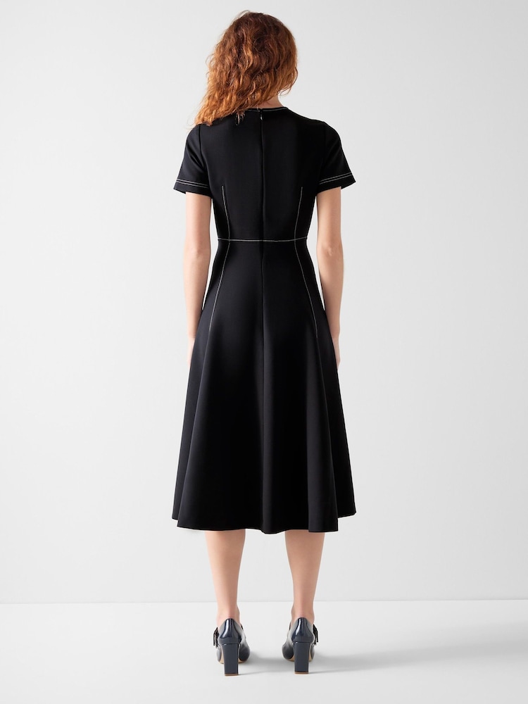 LK Bennett Blue Eugine Cropped Jacket - Image 2 of 3