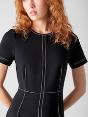 LK Bennett Blue Eugine Cropped Jacket - Image 3 of 3