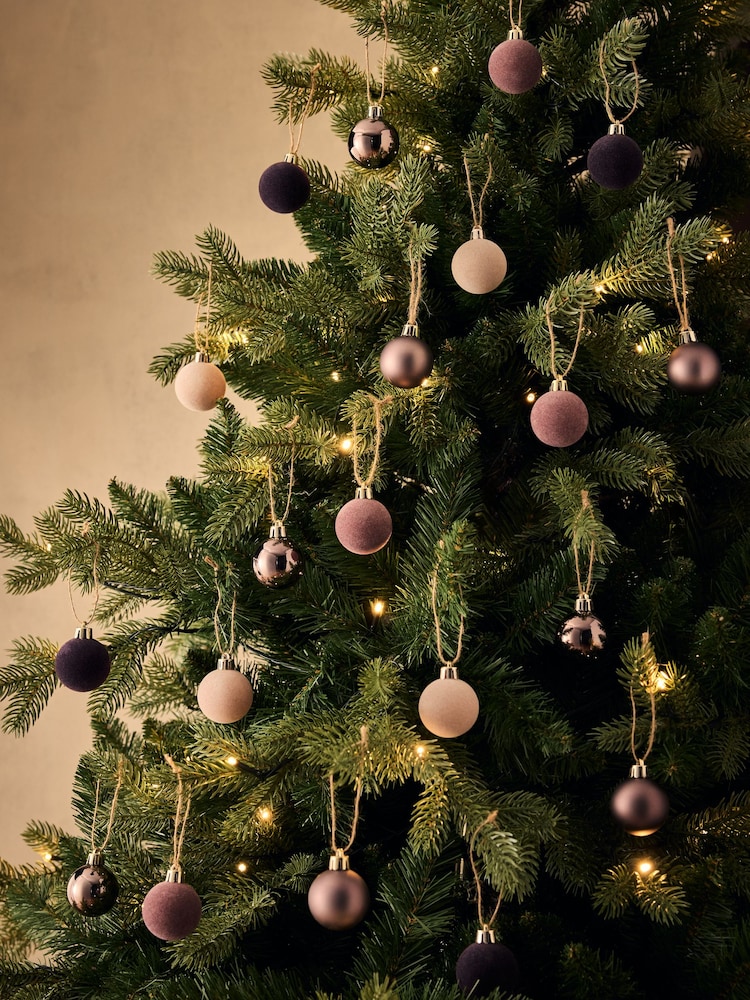 Set of 20 Mini Christmas Baubles - 4şəkildən 1 şəkil
