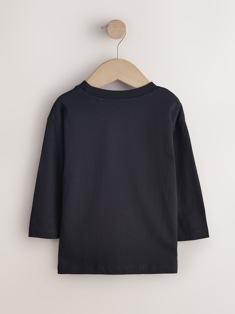 Black Car Long Sleeve Graphic Print T-Shirt (3mths-8yrs) - Image 2 of 4 Black Car Long Sleeve Graphic Print T-Shirt (3mths-8yrs) - Image 2 of 4