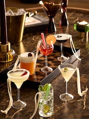Set of 6 Clear Glass Cocktail Baubles - Image 1 of 8