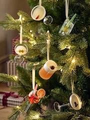 Set of 6 Clear Glass Cocktail Baubles - Image 2 of 8