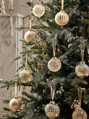 Set of 9 Champagne Glass Baubles - Image 1 of 3