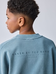 Baker by Ted Baker オーバーサイズ ウォッシュドトレーナー＆ジョガーセット（ブルー） - 画像 5 / 10