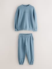 Baker by Ted Baker オーバーサイズ ウォッシュドトレーナー＆ジョガーセット（ブルー） - 画像 7 / 10