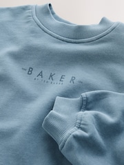 Baker by Ted Baker オーバーサイズ ウォッシュドトレーナー＆ジョガーセット（ブルー） - 画像 9 / 10