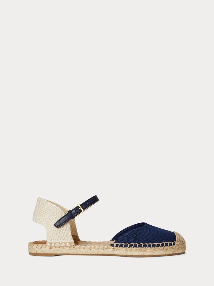 Lauren Ralph Lauren Blue Robby Espadrilles Flat Sandal - Image 1 of 4