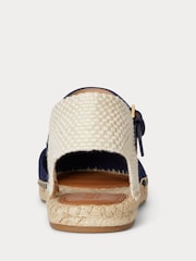 Lauren Ralph Lauren Blue Robby Espadrilles Flat Sandal - Image 4 of 4