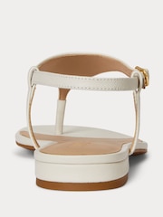 Lauren Ralph Lauren White Everley 2 Flat Sandals - Image 3 of 4