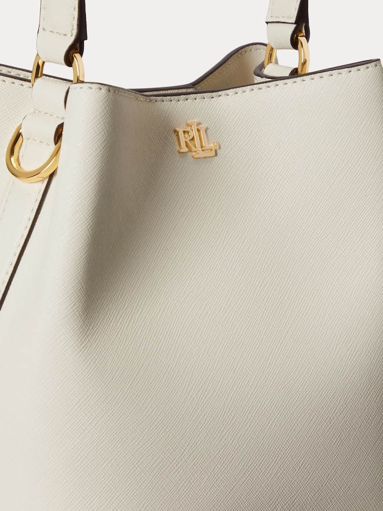 Lauren Ralph Lauren Crosshatch Small Reese Bucket Bag - Bild 5 von 5