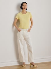 Lauren Ralph Lauren Yellow Knit-T-Shirt - Image 4 of 6