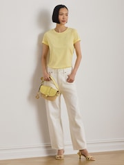 Lauren Ralph Lauren Yellow Knit-T-Shirt - Image 5 of 6