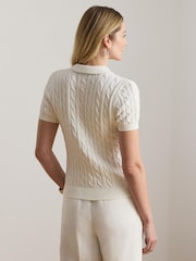 Lauren Ralph Lauren White Natrissa Short Sleeve Pullover Polo Shirt - Image 2 of 8