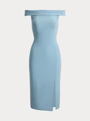 Lauren Ralph Lauren Blue Woven-Bodycon-Dress - Image 8 of 8