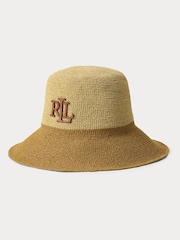 Lauren Ralph Lauren Colorblock Belted Hat - Imagen 1 de 3