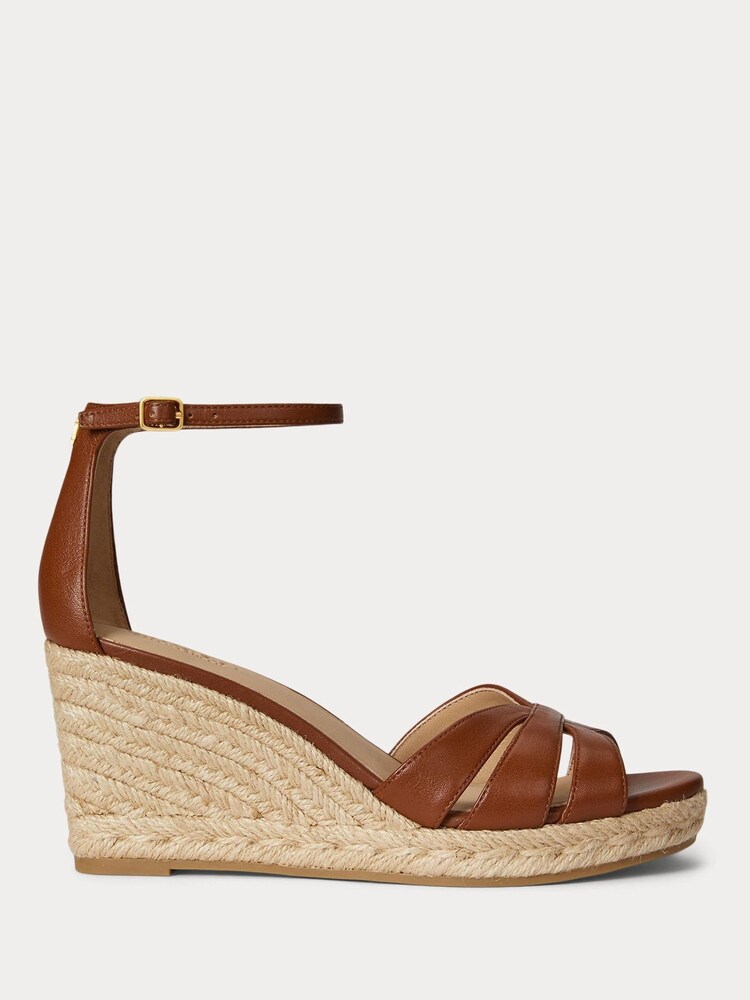 Lauren Ralph Lauren Brown Nellie Espadrilles Wedge - Image 1 of 4