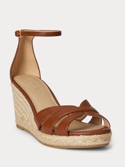 Lauren Ralph Lauren Brown Nellie Espadrilles Wedge - Image 2 of 4