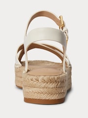 Lauren Ralph Lauren White Emeryn Esper-Espadrilles Sandals - Image 2 of 4