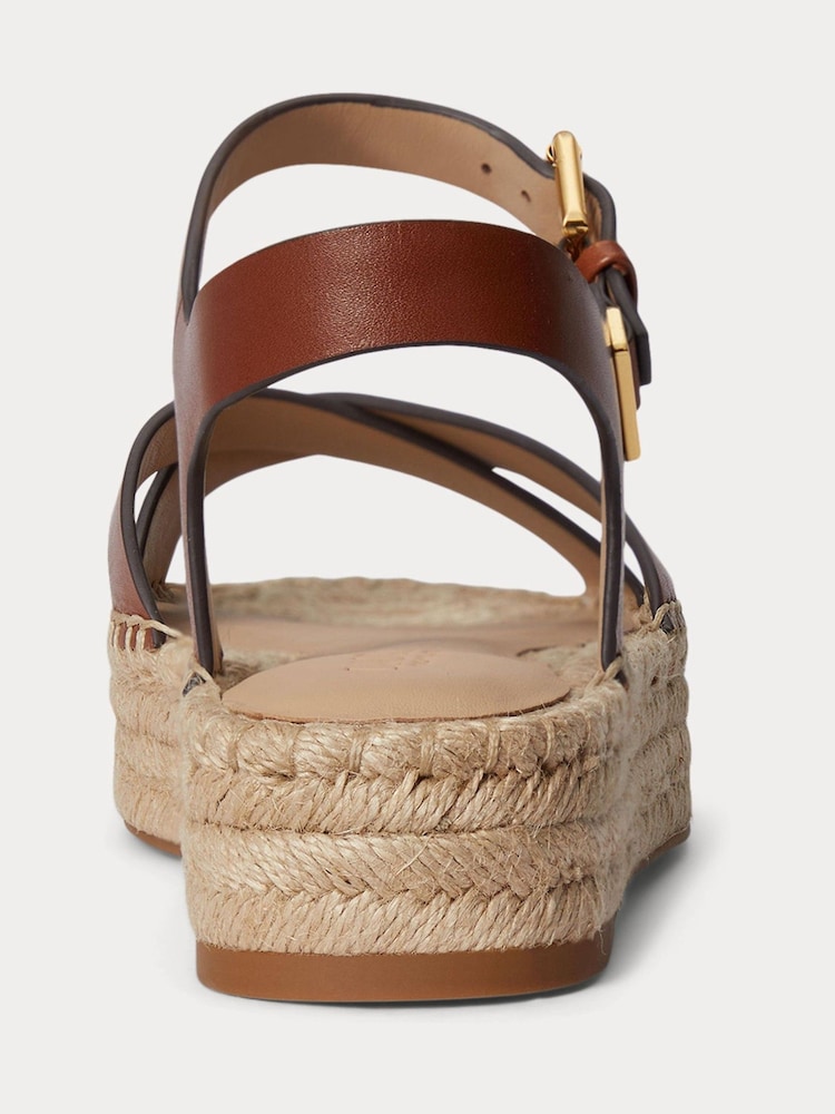 Lauren Ralph Lauren Brown Emeryn Espder Espader Sandals - Image 2 of 4 Lauren Ralph Lauren Brown Emeryn Espder Espader Sandals - Image 2 of 4