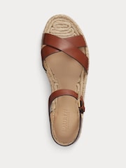 Lauren Ralph Lauren Brown Emeryn Espder Espader Sandals - Image 3 of 4