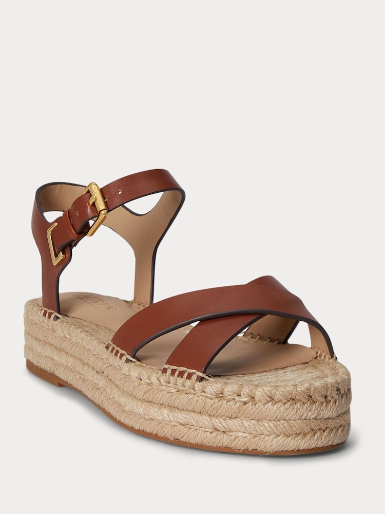 Lauren Ralph Lauren Brown Emeryn Espder Espader Sandals - Image 4 of 4 Lauren Ralph Lauren Brown Emeryn Espder Espader Sandals - Image 4 of 4