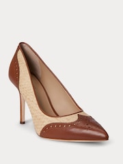 Lauren Ralph Lauren Natural Lynden Closed Toe Pumps - Image 2 of 4