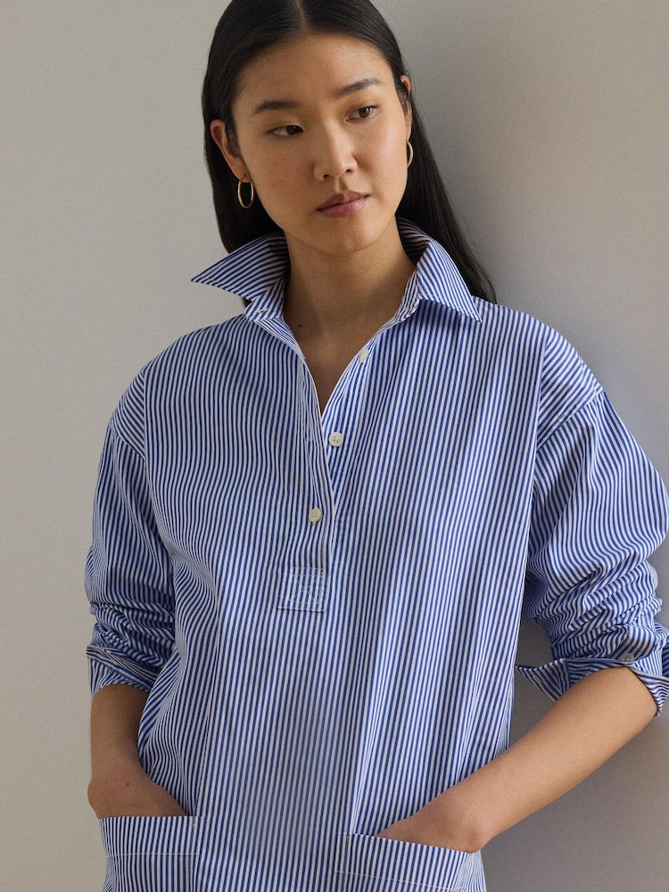 Lauren Ralph Lauren Blue Woven Dress - Image 2 of 6