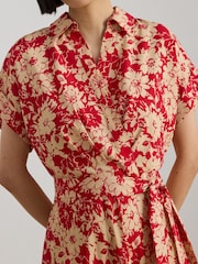 Lauren Ralph Lauren Red Woven Dress - Image 4 of 5