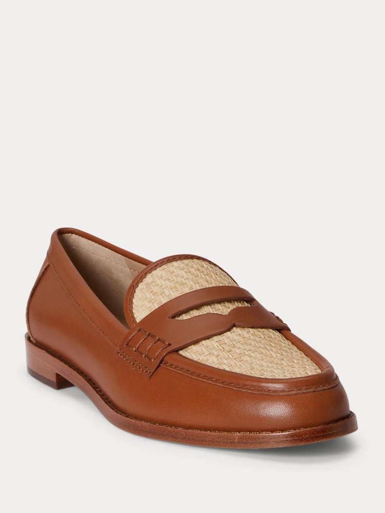 Lauren Ralph Lauren Brown Wynnie Flats Loafers - Image 2 of 4