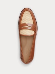 Lauren Ralph Lauren Brown Wynnie Flats Loafers - Image 3 of 4