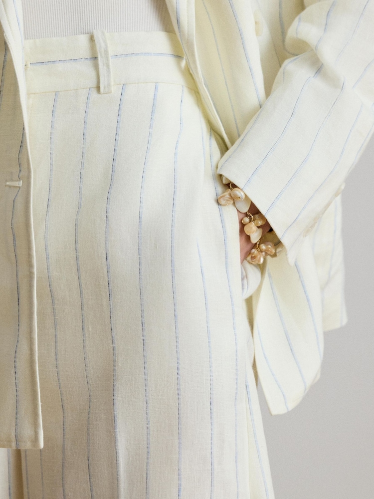 Lauren Ralph Lauren White Woven Wide Leg Pants - Image 5 of 5