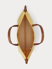 Lauren Ralph Lauren Yellow Keaton 26 Tote Medium Bag - Image 4 of 6