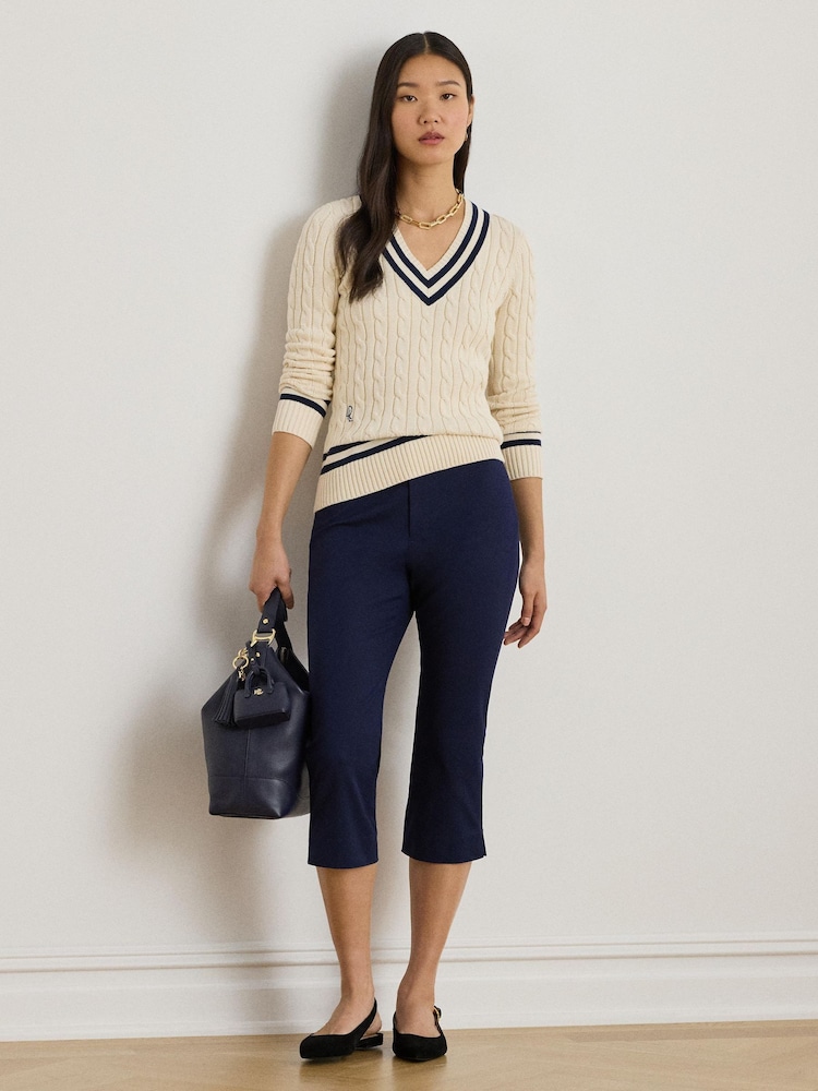 Lauren Ralph Lauren Cream Sweater Pullover Vest - Image 2 of 5