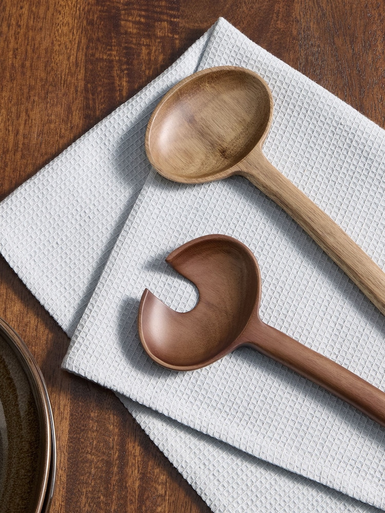 MADE.COM Brown Cabral Salad Servers - Image 2 of 3